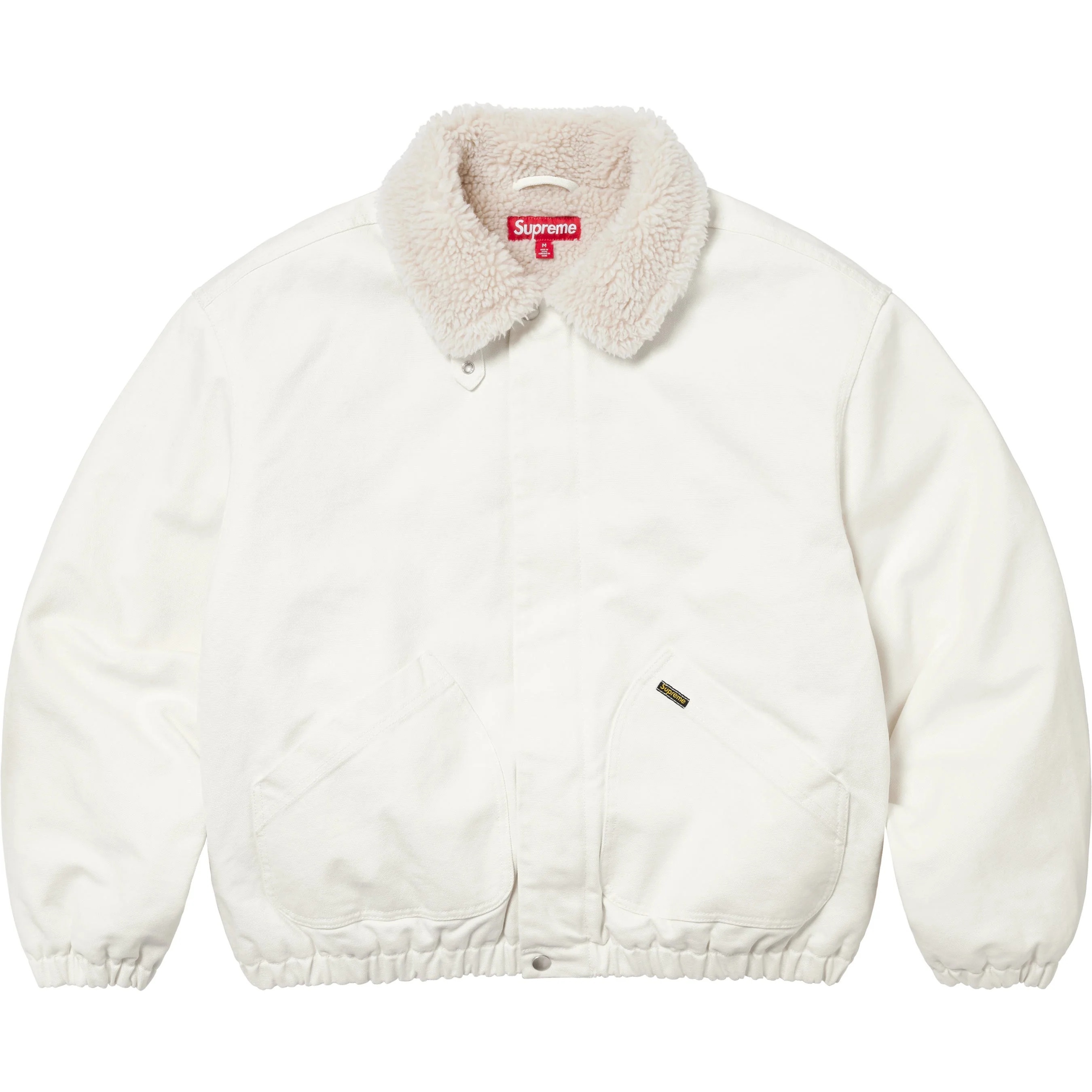 Faux Shearling Lined Bomber Jacket view 10